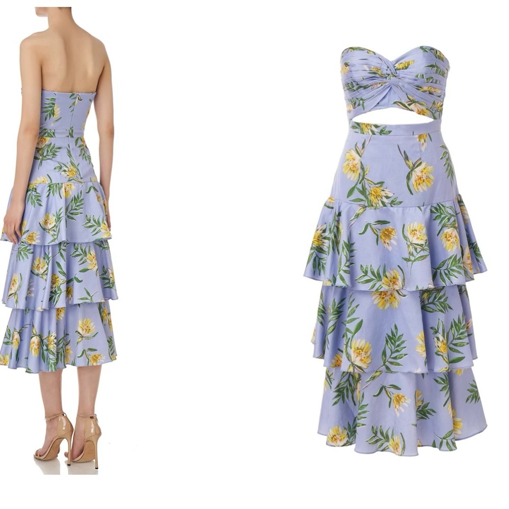 AMUR ROXY Strapless Dress